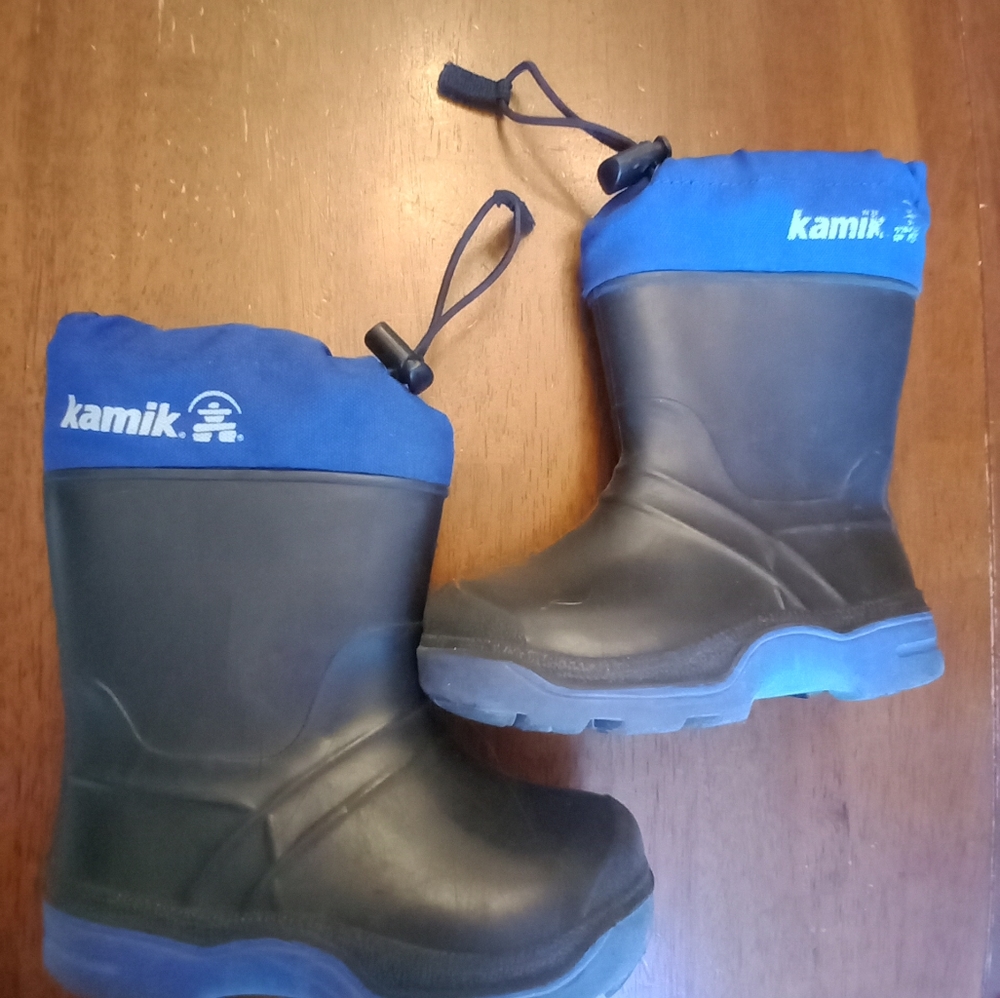 Kamik toddler boys winter snow boots size 9